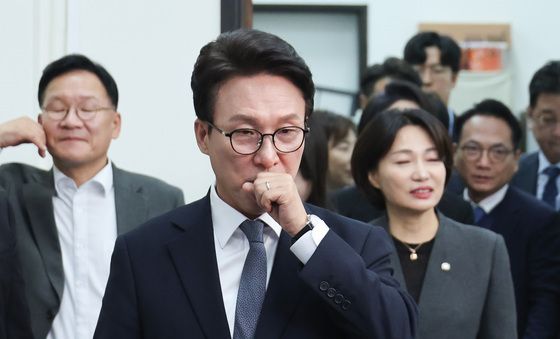최고위 참석하는 김민석 대표