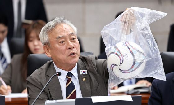 [국감] '통일부 축구공 질의'
