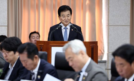 [국감] 통일부 업무보고하는 정동영 장관