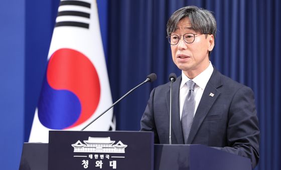 누리호 5차 발사 성공 관련 브리핑하는 김성완 대변인