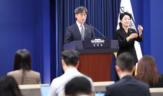 누리호 5차 발사 성공 관련 브리핑하는 김성완 대변인