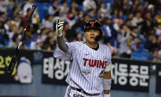 '스리런 홈런' 이재원의 배트플립