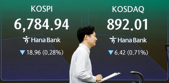코스피 '상승, 하락 오락가락'