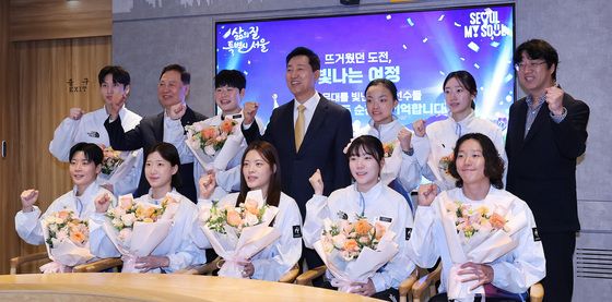 오세훈 시장, 아시안게임 빛낸 서울시청 선수단 격려