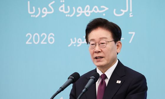 한·이집트 공동언론발표 하는 이재명 대통령