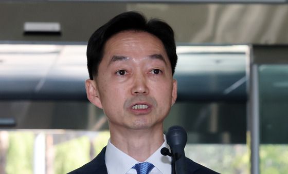 입장 발표하는 김지용 초대 중수청장 후보자