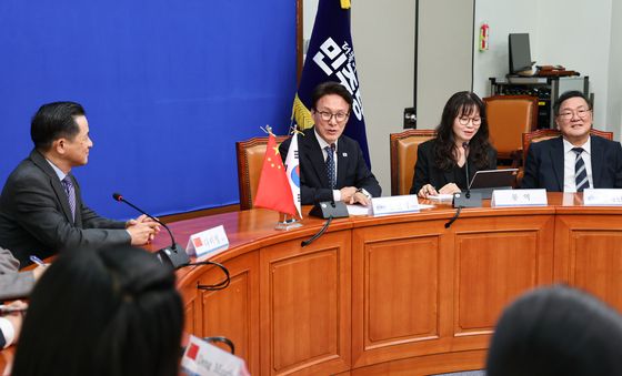 김민석 당대표, 다이빙 주한중국대사 접견