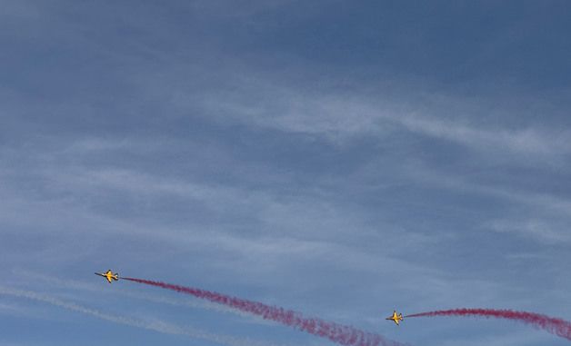 사우디 하늘 가르는 공군 블랙이글스 에어쇼