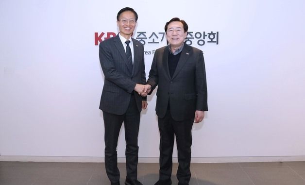 김용선 지식재산처장, 김기문 중기중앙회장 면담