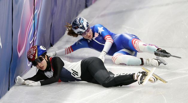 김길리, 안타까운 충돌