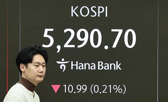 코스피 5,290선 하락 출발