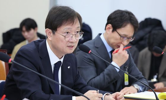 답변하는 이찬진 금감원장