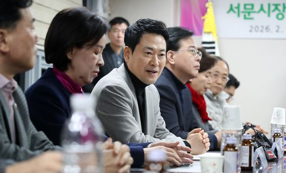 장동혁 국민의힘 대표, 서문시장 상인과 간담회