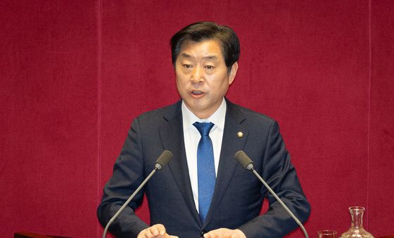 대정부질문하는 황명선 의원