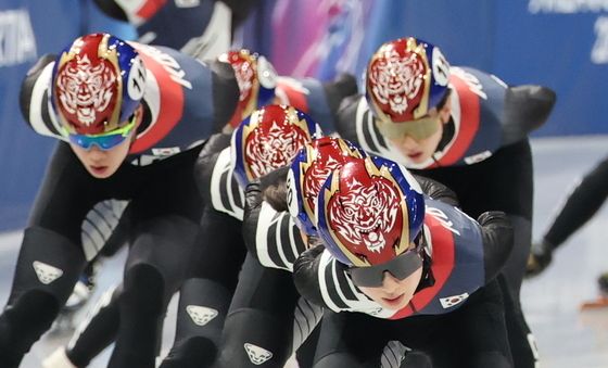 공식 훈련 나선 쇼트트랙 대표팀