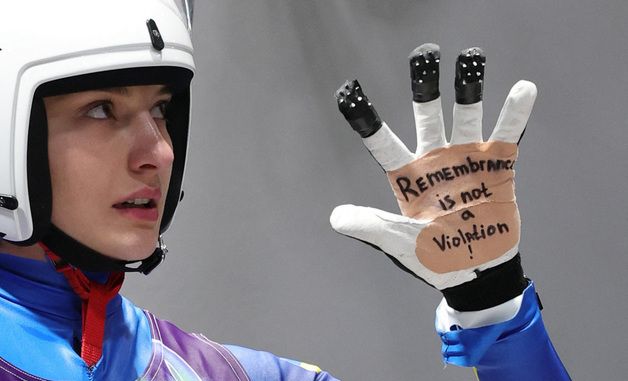 올림픽 우크라이나 선수 "추모는 규정 위반이 아니다"