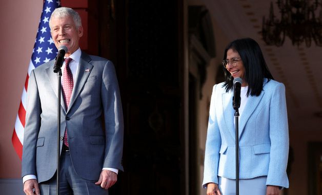 [포토] 美 에너지장관, 베네수엘라 대통령과 회동