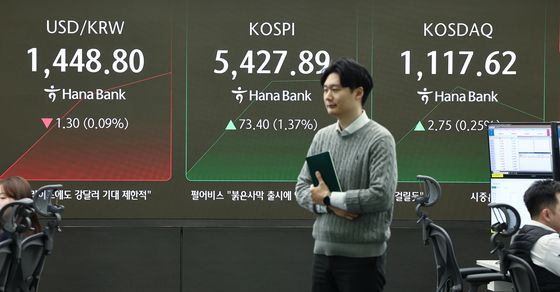 코스피 5420선 돌파…사상 최고치 경신