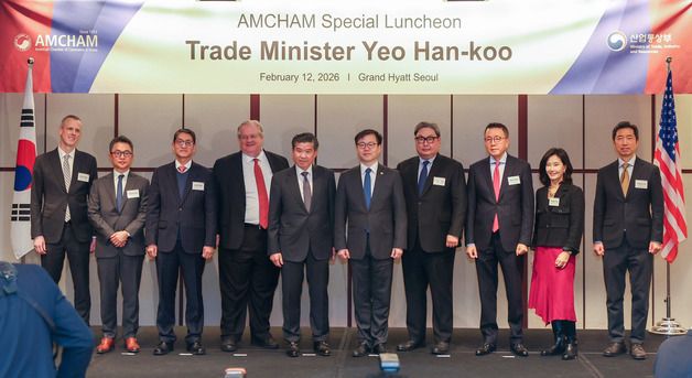 여한구 통상본부장, 주한미국상공회의 간담회 참석