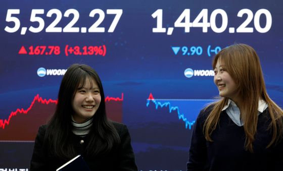 날개 단 코스피, 사상 최고치 5500선 돌파 마감