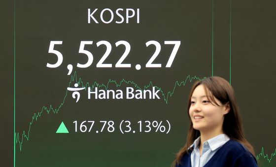 5500돌파 마감한 코스피
