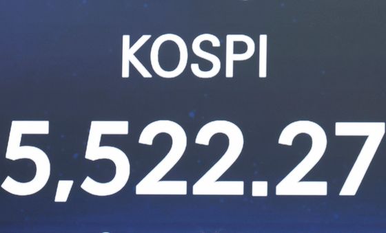 코스피, 167.78포인트 상승해 5500선 돌파…사상 최고치 마감