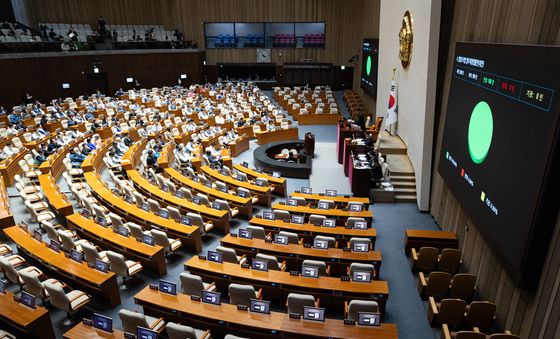 국민의힘 불참 속 이어지는 본회의
