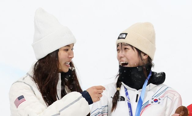 최가온, 우상 클로이 김과 함께 기쁨을