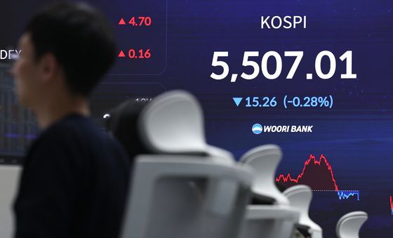 5580 찍은 코스피, 숨고르기 마감