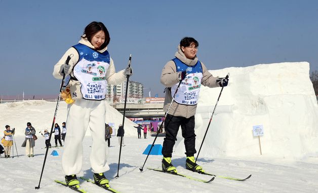 대관령 눈꽃축제에서 즐기는 노르딕스키
