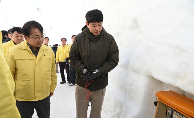 김광용 재난안전관리본부장, 대관령 눈꽃축제장 현장 점검