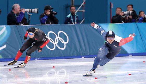 500m 질주하는 김준호