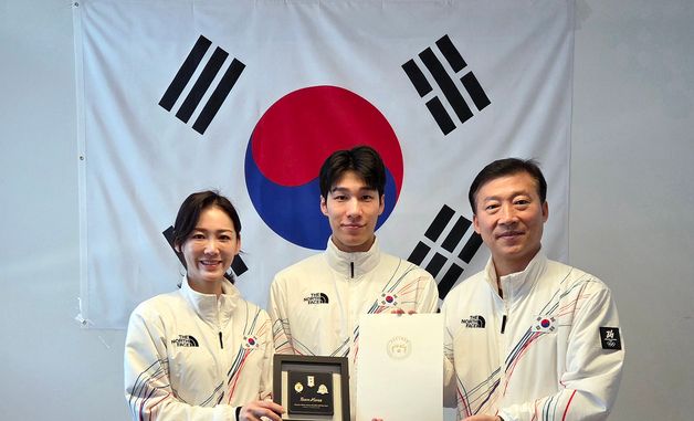 이재명 대통령 축전 받은 황대헌