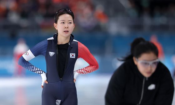 경기 마친 김민선·경기 준비하는 이나현