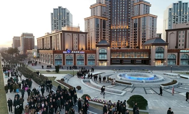 북한 "새별거리 준공식 성대히 진행" 선전