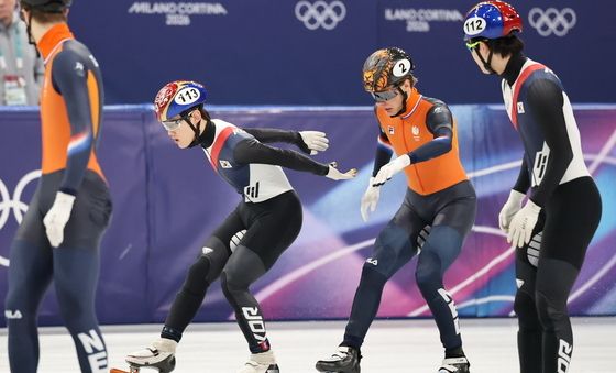 남자 계주 결승 진출의 순간