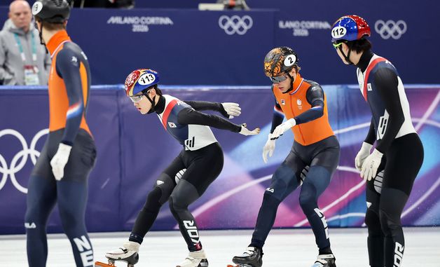 남자 5000m 계주, 네덜란드 제치고 1위로 결승 진출