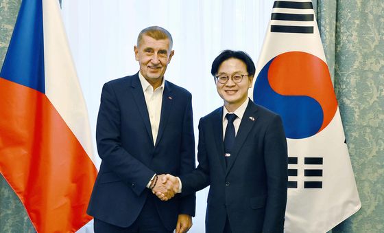 김정관 장관, 안드레이 바비시 체코 총리와 면담