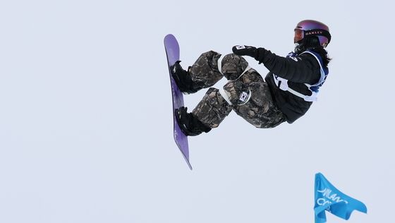 유승은, 슬로프스타일 결선 1차 시기 도전