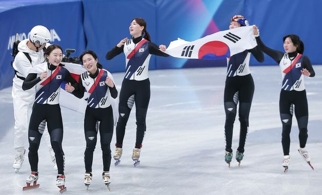 세계 최강 다시 입증한 쇼트트랙 여자 대표팀