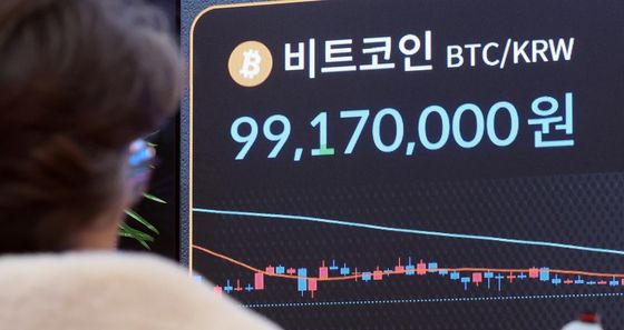 비트코인, 1억원선 지키지 못해