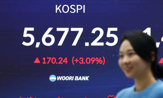 5600선 최고가 마감한 코스피