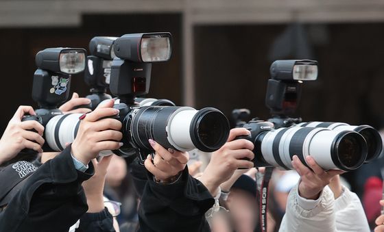에스파 성수동 출격에 대포 카메라 등장