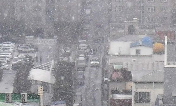 눈 내리는 출근길