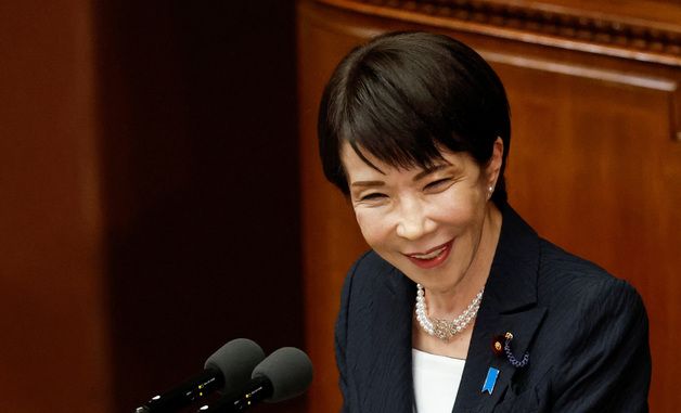 [포토] 취임 후 첫 시정방침연설 하는 다카이치 日총리