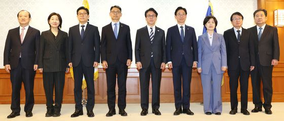 차관급 임명장 수여식 참석한 김민석 국무총리