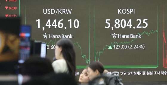 '6000선 눈앞' 코스피 사상 첫 5800선 돌파