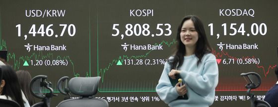 거침없는 코스피 ,5800선 돌파 마감