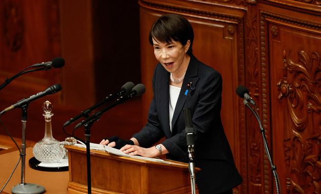 [포토] 연설하는 日 다카이치 총리