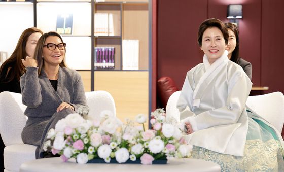 김혜경 여사, 호잔젤라 다 시우바 여사와 친교 행사